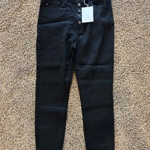 Sold elsewhere-KanCan Black Button-Fly Jeans